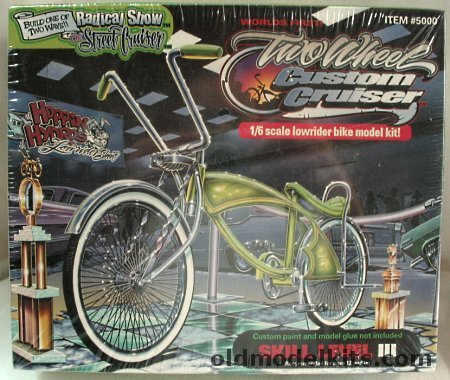 Hoppin Hydros 1/6 Two Wheel Custom Cruiser Low Rider Bicycle Model, 5000 plastic model kit